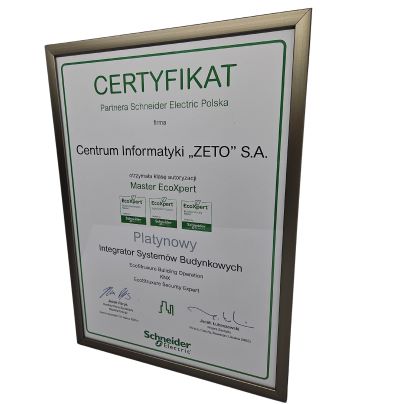 ZETO Platynowym Partnerem Schneider Electric 2024